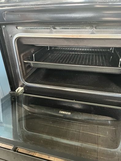 zanussi double oven range
