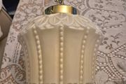 Original cream leaf design glass original 1920s Art Deco ceiling light
