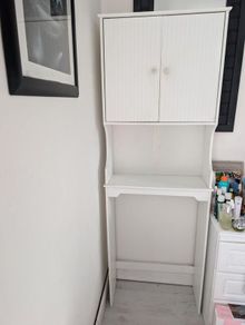 Tall cabinet, can be unscrewed for transport.