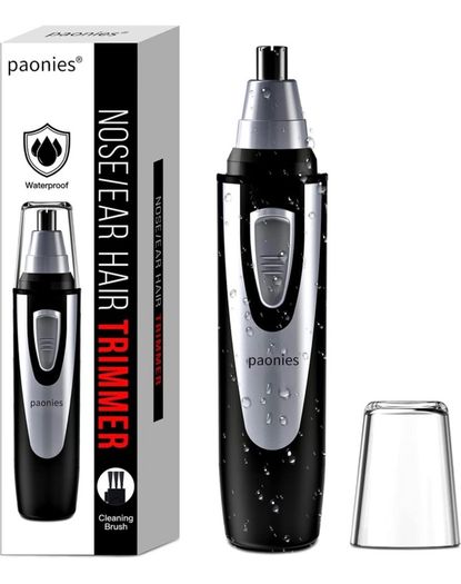 Ear and Nose Hair Trimmer Clipper, 2022 Professional Painless Eyebrow & Facial Hair Trimmer for Men Women, Battery-Operated Trimmer with IPX7 Waterproof, Dual Edge Blades for Easy Cleansing (FREE POSTAGE)