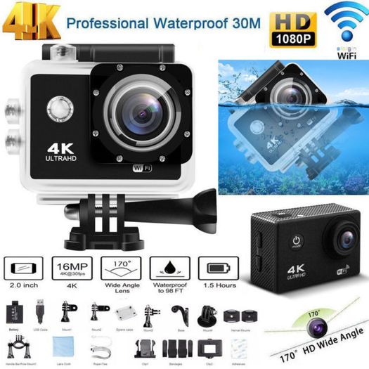 4K Sport Camera Ultra HD 1080P Sports WiFi Cam Action Camera DV Video Recorder