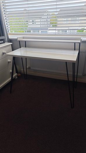 white desk