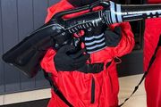 Squid game child guard suit with mask