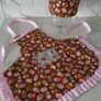 Children ''Cupcake'' Apron and Chef's Hat. Double-sided aprons. PERFECT FOR A GIFT Image 7