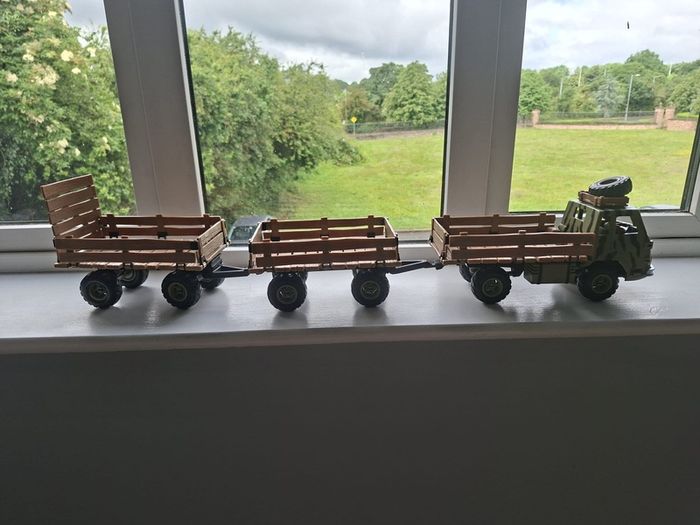 Schleich Expedition Truck with Driver and 2 Trailers