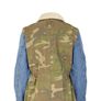 RIVER ISLAND Camouflage Jacket With Contrast Denim Sleeves Size 8! Image 3