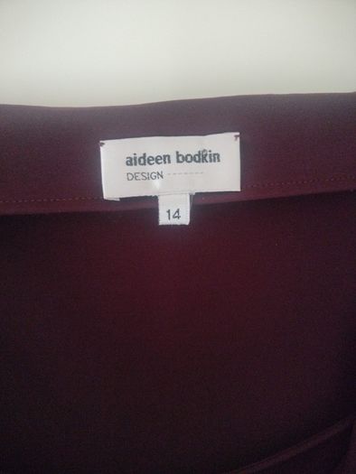 Aideen Bodkin burgundy dress