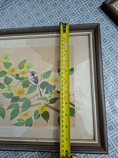 Vintage East Asian Silk Hand painting