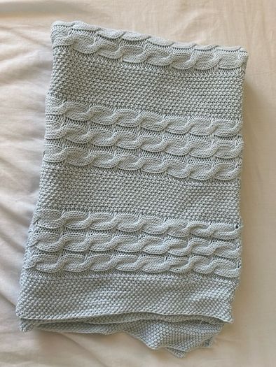 blue baby blanket