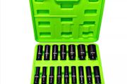 Dsd Tools 16pc 1/2-inch Drive 12 Point Deep Impact Socket Set