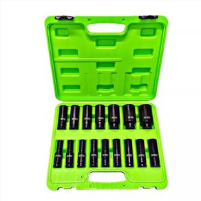 Dsd Tools 16pc 1/2-inch Drive 12 Point Deep Impact Socket Set