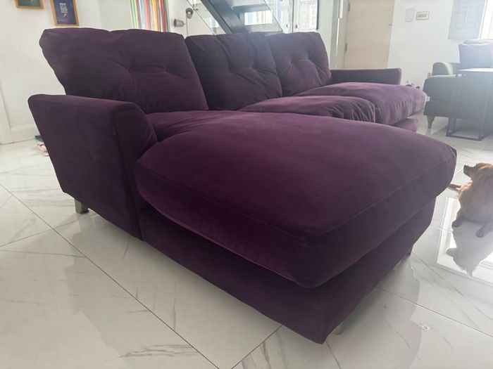 Velvet sofa