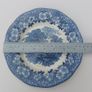 Lovely Vintage Blue and White 7.75 Inch Luncheon Plate By Enoch Wedgwood (Tunstall) Ltd, in the Lovely Cottagecore Style Woodland Pattern, Some Crazing Image 5