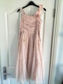 Stunning pink/rose gold occasion dress from Next , age 12