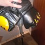 Punching bag stand with gloves Image 7