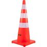 Safety Cones, 6 x 36" Traffic Cones, PVC Orange Construction Cones, Reflective Collars Traffic Cones with Weighted Base Used for Traffic Control, Driveway Road Parking and School Improvement Image 10
