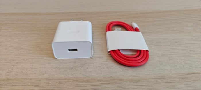 Genuine OnePlus SUPERVOOC 67W Charger & Red Cable