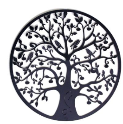 BRAND NEW Round Wall Hanging Decorations Diameter 60cm Art Home Hanging Ornament Iron Tree Wall Decor