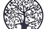 BRAND NEW Round Wall Hanging Decorations Diameter 60cm Art Home Hanging Ornament Iron Tree Wall Decor