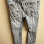 Next Skinny distressed style grey jeans Image 2