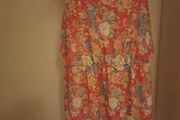 New Look Inspire red floral plus size strappy knee length dress size UK22 EU50 Postage included