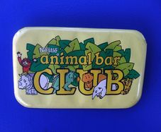 ANIMAL BAR CLUB (Nestle chocolate) - a club membership badge (1980s). Large sized badge 70mm x 45mm.