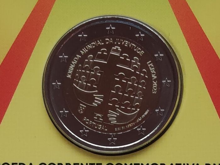Portugal 2 Euro Base Metals Brilliant Uncirculated Coin 2023 - World Youth Day Lisbon - 2 Euro Commemorative Coin