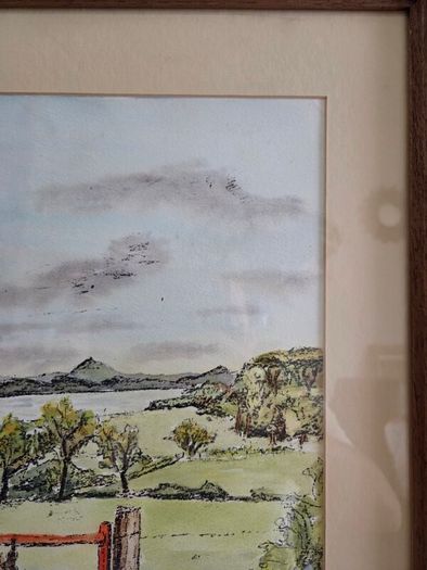 "Dublin Bay from Howth" Watercolour by Michael Walsh - Signed and dated