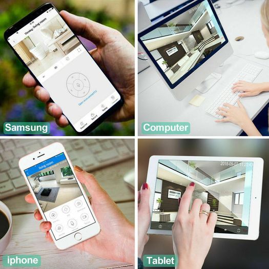High Quality Wireless Camera 360 HD Indoor Wifi IP Cam CCTV Home Security Surveillance Kit