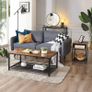 _Console Table, Side Table, Hallway Table with Mesh Shelf, 100 x 35 x 80 cm Image 4
