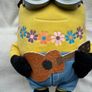 Minion Guitar Fun In Paradise Plush Despicable Me Used DAMaged Head BANd Please look at the pictures Image 4