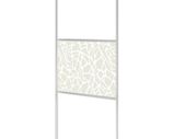 Walk-in Shower Wall ESG Glass with Stone Design 115x195 cm