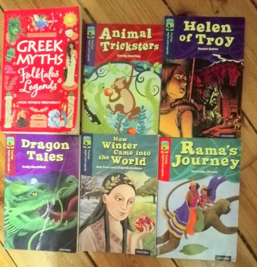 Greek and other Myths x 6 books. Aged 8-11.