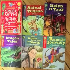 Greek and other Myths x 6 books. Aged 8-11.
