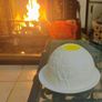 Clay Pottery Candle Holder with Led Candle Image 2