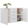 Sideboard White 120x35.5x75 cm Chipboard Image 6