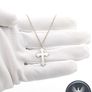 Signed British Sterling Silver Cross On 925 Chain Image 7