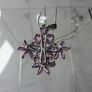 Ruby Cluster Snowflake Pendant Necklace, 925 Sterling Silver, 18 inch Chain Image 7