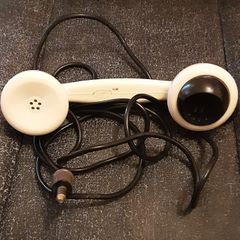 vintage phone handset, possibly militaria