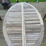 Adjustable size solid garden table and chairs (5) Image 10