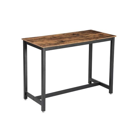 Industrial Design Bar Dining Table bar table, stable bar table, kitchen table, dining table, 120 x 60 x 90 cm, easy assembly, wood look, vintage, dark brown