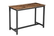Industrial Design Bar Dining Table bar table, stable bar table, kitchen table, dining table, 120 x 60 x 90 cm, easy assembly, wood look, vintage, dark brown