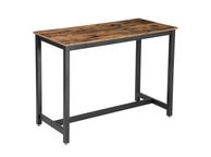 main image for ad Industrial Design Bar Dining Table bar table, stable bar table, kitchen table, dining table, 120 x 60 x 90 cm, easy assembly, wood look, vintage, dark brown