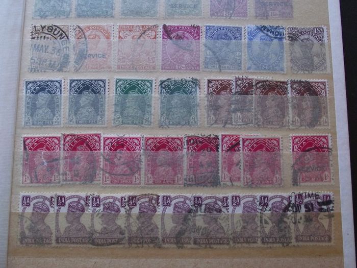 A nice collection of Stamps from India, presented in the album #7