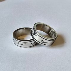"Nike" Silver Band Rings