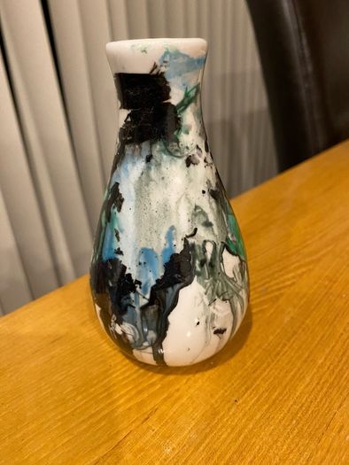 Hand-Painted Bud Vase