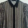 Amazing Zara black and gold long print dress XS Image 3