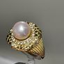 Sterling silver 925 ring with Edison Pearl Image 2