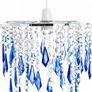 FREE EXPRESS SHIPPING Ocean Ceiling Chandelier Acrylic Light Shade, Blue & Light Blue Image 3