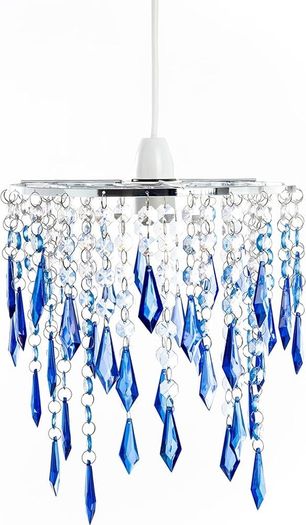 FREE EXPRESS SHIPPING Ocean Ceiling Chandelier Acrylic Light Shade, Blue & Light Blue